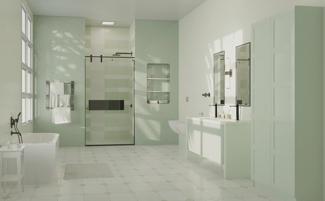 Ducha renovada en baño de Manresa tras cambiar la bañera