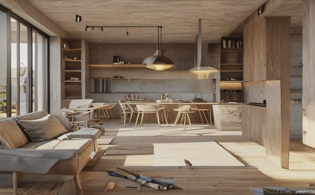 Vivienda en reforma integral en Manresa con cocina y zona de estar coordinadas