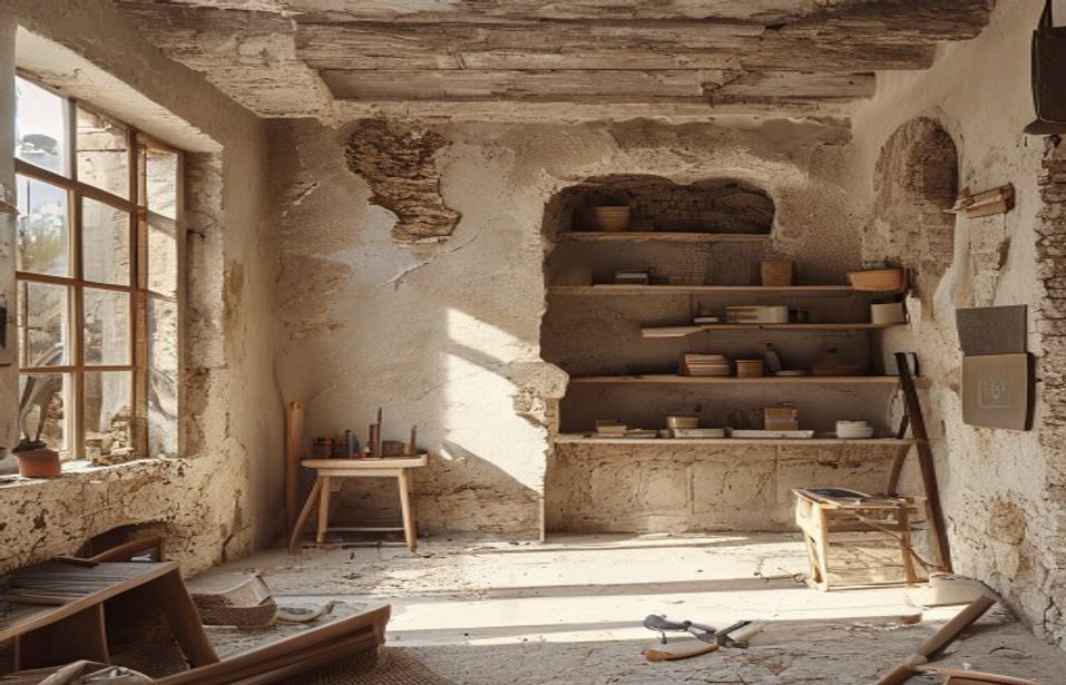 Reforma de vivienda antigua en Cardona con piedra original y obra limpia