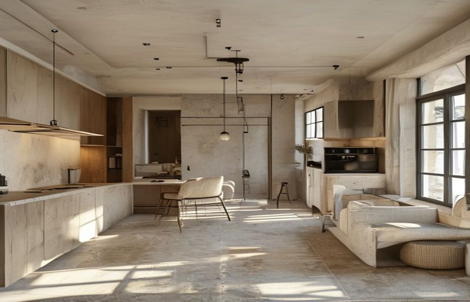 Reforma integral en Cardona con cocina y salón coordinados